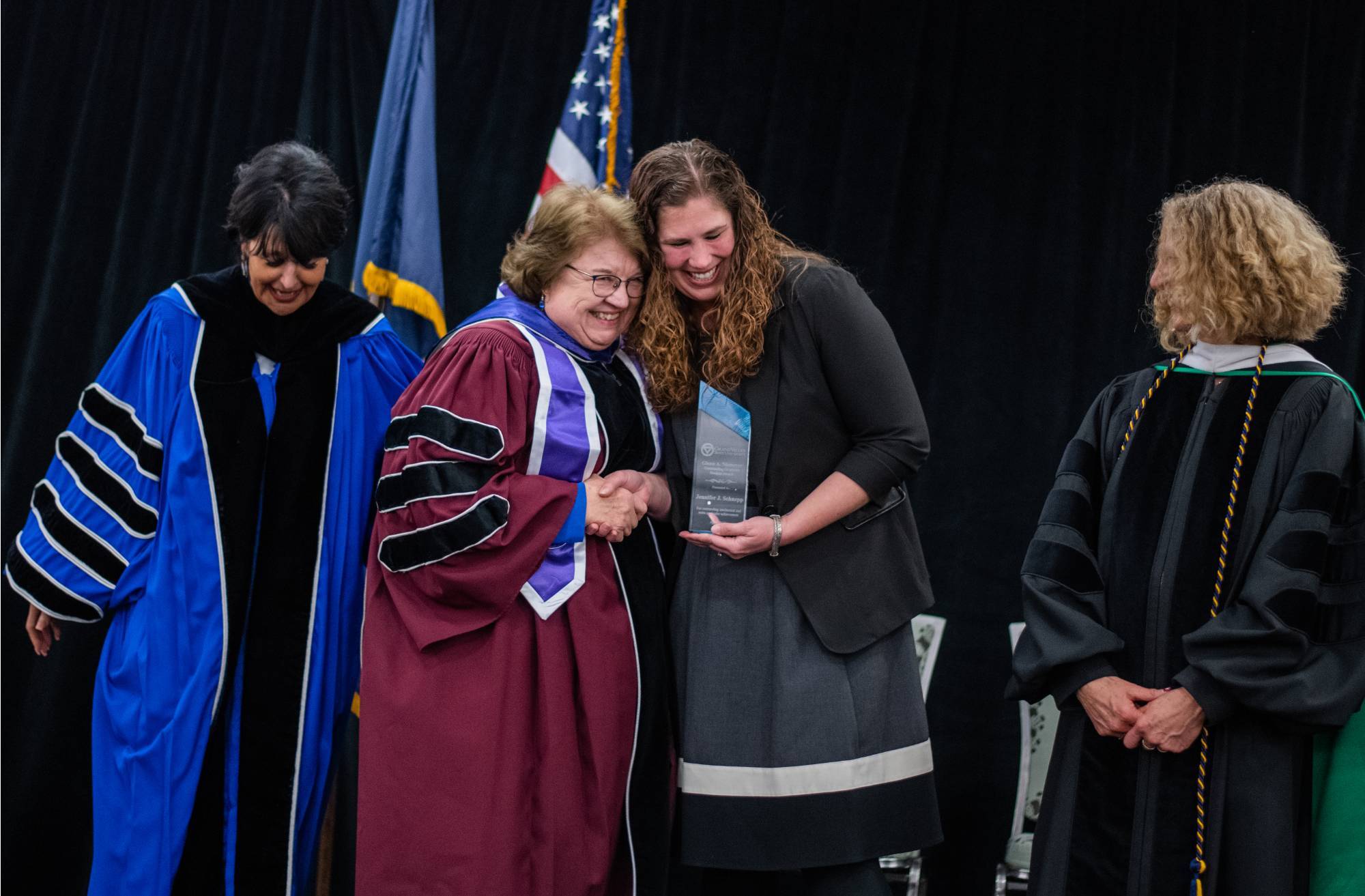 KCON Dean and Student at Graduation